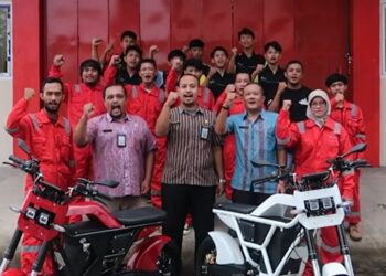 Motor Listrik Bralink EV1 Buatan Purbalingga, Sekali Isi Daya Bisa Tempuh 40 Km