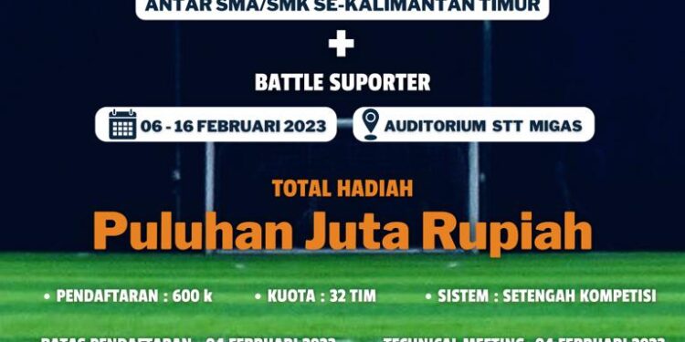 Ikuti Turnamen Futsal Bergengsi Migas Cup 2023 Tingkat SMA/SMK Se-Kaltim, Rebut Hadiah Jutaan Rupiah