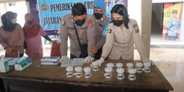 Polres Bontang Lakukan Tes Urine Dadakan