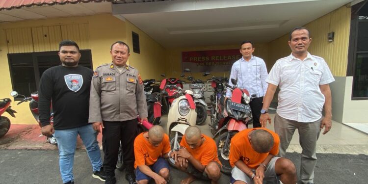 3 Pelaku Curanmor Dibekuk Satreskrim Polres Berau