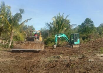 Awali Pra TMMD Ke 116,Kodim 0907/Trk Terjunkan Alat Berat