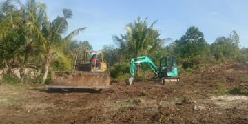 Awali Pra TMMD Ke 116,Kodim 0907/Trk Terjunkan Alat Berat