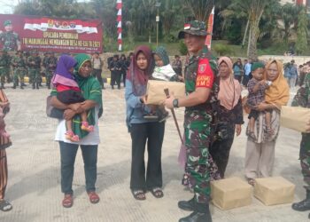 Satgas TMMD Ke 116 Kodim 0907/Trk Beri Pelayanan Kesehatan Gratis Selama TMMD Berlangsung