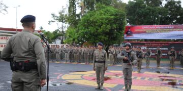 Tingkatkan Kemampuan Personel, Dansat Brimob Kaltim Pimpin Upacara Pembukaan Latihan Kemampuan Wanteror