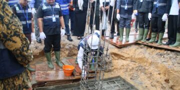 Segera Terwujud, Bupati PPU Letakkan Batu Pertama Pembangunan SD 026 Penajam