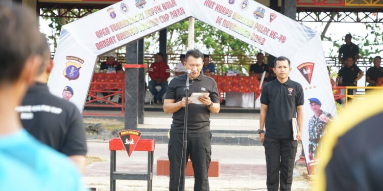 Open Tournament Sepak Bola Dansat Brimob Kaltim Cup 2023 Resmi Dibuka