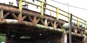 Progres Perbaikan Jembatan Sambera di Kukar Mulai Dikerjakan