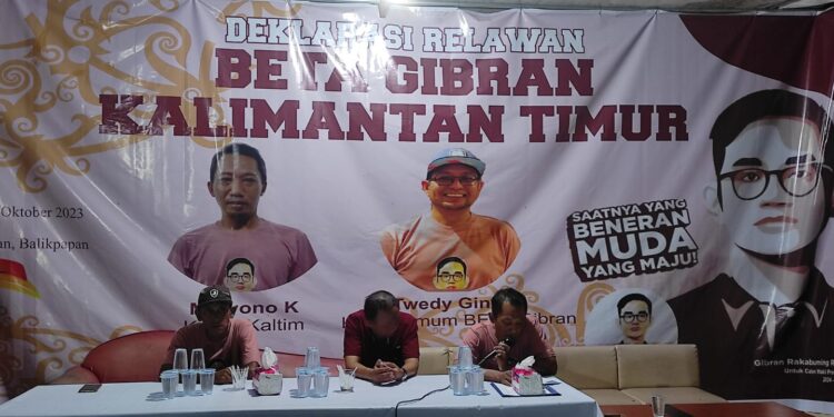 Deklarasi Beta Gibran Kaltim Sukses, Mulyono: Kaltim Siap Mengawal!