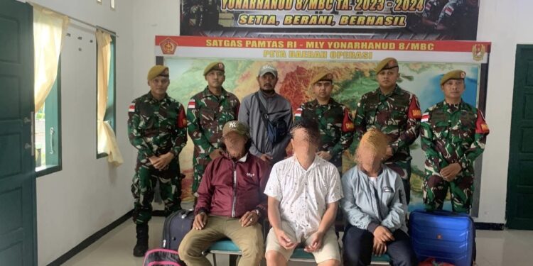 Satgas Pamtas RI – Malaysia Gagalkan Penyelundupan TKI Ilegal