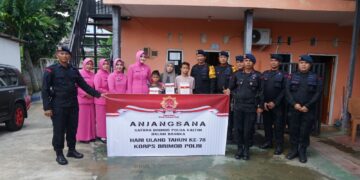 Sambut Peringati HUT Ke-78, Satbrimob Polda Kaltim Laksanakan Tradisi Anjangsana ke Warakawuri dan Purnawirawan