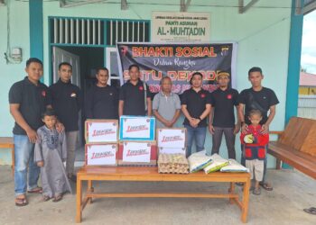 Angkatan 41 Tamtama Brimob Kaltim Rayakan 10 Tahun Pengabdian dengan Berbagi Sembako di Panti Asuhan