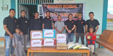 Angkatan 41 Tamtama Brimob Kaltim Rayakan 10 Tahun Pengabdian dengan Berbagi Sembako di Panti Asuhan