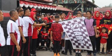 Doorprize Melimpah dalam Peringatan HUT Brimob Ke-78 dengan Jalan Santai