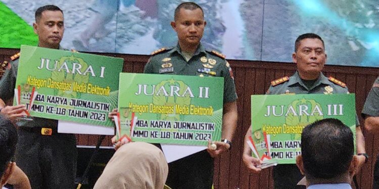 Kodim 1010/Tapin Juara 3 Lomba Karya Jurnalistik TMMD Ke-118 Kategori Dansatgas Media Elektronik