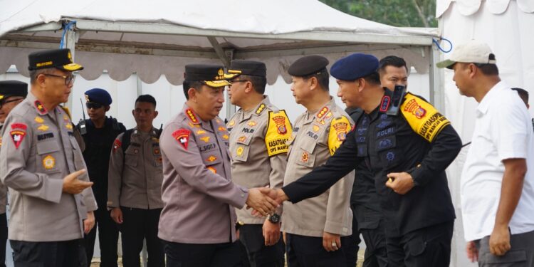 Dampingi Kapolda, Dansat Brimob Polda Kaltim Amankan Kunjungan Presiden Jokowi di IKN