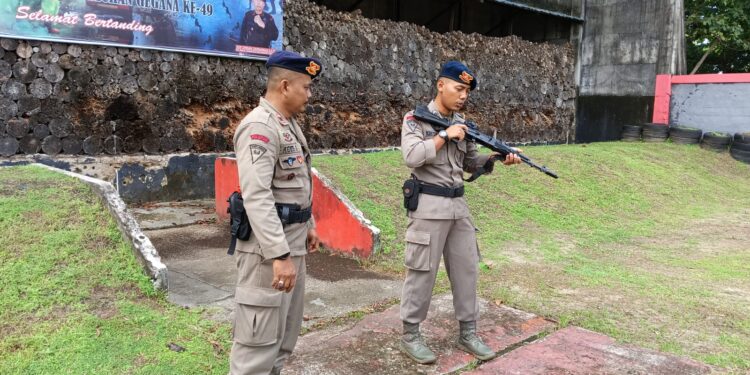 Satgas Tindak Brimob Kaltim Menjamin Keamanan Tahapan Pemilu 2024