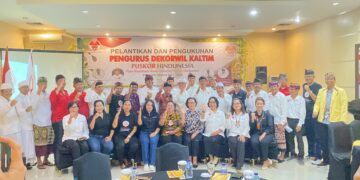 Pelantikan Pengurus Dekorwil Kaltim Kompak di Hadiri Semua Tokoh Hindu Kaltim