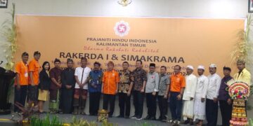 Rakerja I dan Simakrama DPD Prajaniti Hindu Kaltim Sukses, Berkomitmen Wujudkan Pemilu Damai dan Gembira