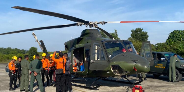 TNI Terlibat dalam Upaya Pencarian Pesawat Hilang di Kaltara