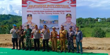Peletakan Batu Pertama Gedung Sat Sabhara Polres Kutim, DPRD Kutim: Langkah Penting Tingkatkan Keamanan