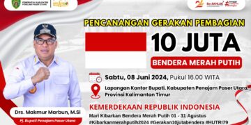 Pemkab PPU Siap Sukseskan Gerakan Pembagian 10 Juta Bendera Merah Putih 2024