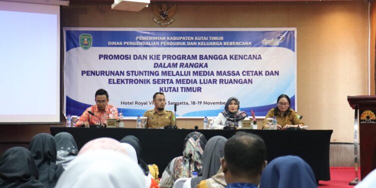 DPPKB Kutim Gelar Pelatihan Promosi KIE untuk Percepatan Penurunan Stunting di Zona Satu