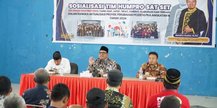 Pj Bupati PPU Buka Sosialisasi Humpro Sat Set di Kecamatan Babulu
