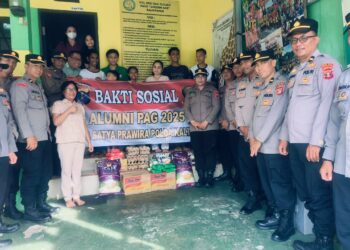 Dari Pendidikan ke Pengabdian, Alumni PAG Polda Kaltim Sentuh Anak Panti Sambut Natal