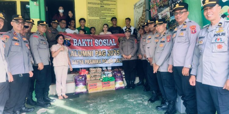 Dari Pendidikan ke Pengabdian, Alumni PAG Polda Kaltim Sentuh Anak Panti Sambut Natal