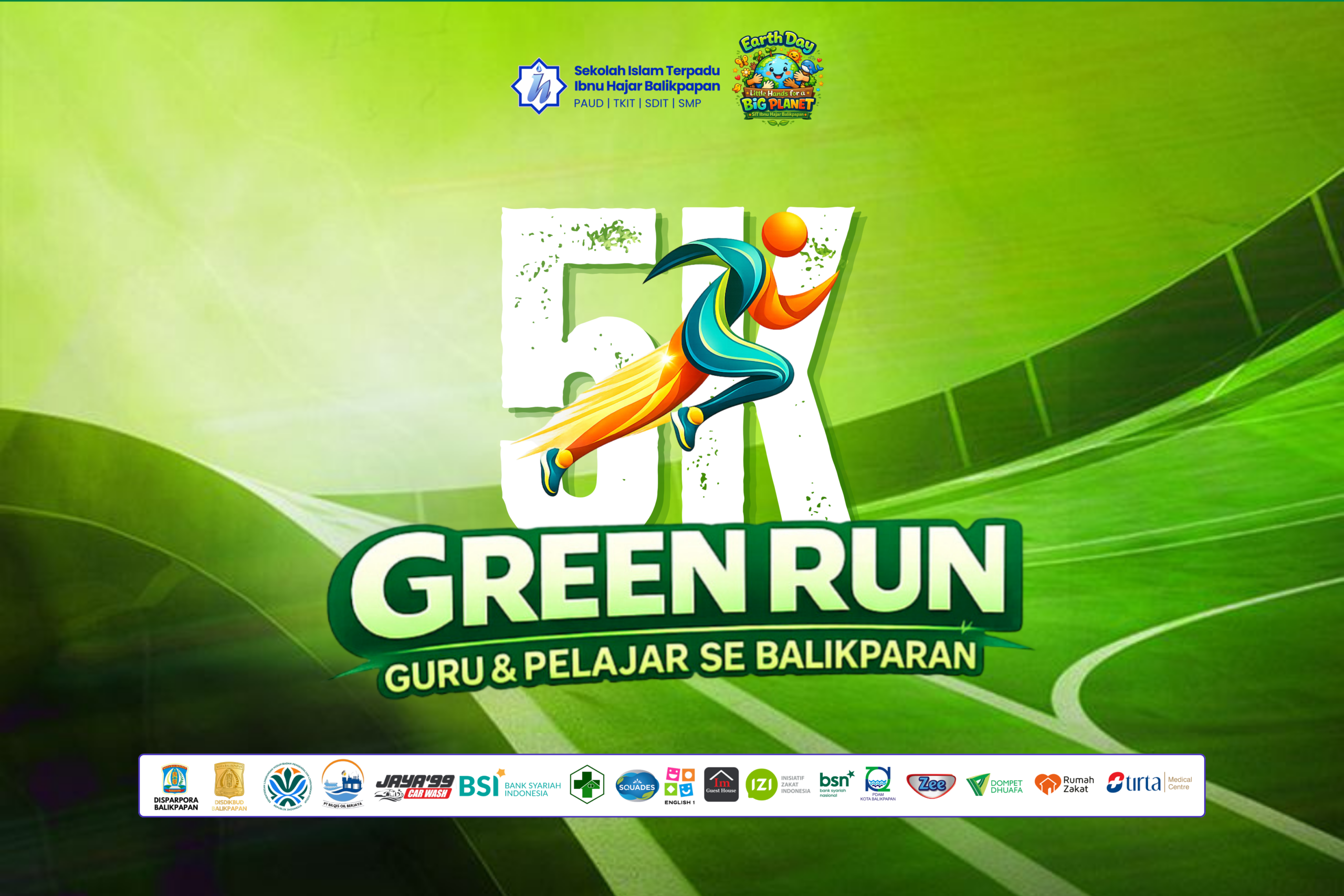 Green Run 5K Guncang Hari Bumi, Ribuan Pelajar Siap Lari Sambil Selamatkan Lingkungan