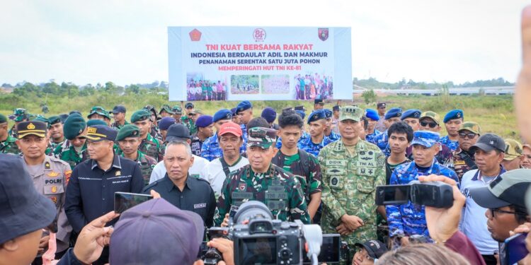 Kodam VI/Mlw Tanam 277.250 Pohon, Perkuat Komitmen Hijaukan Kaltim